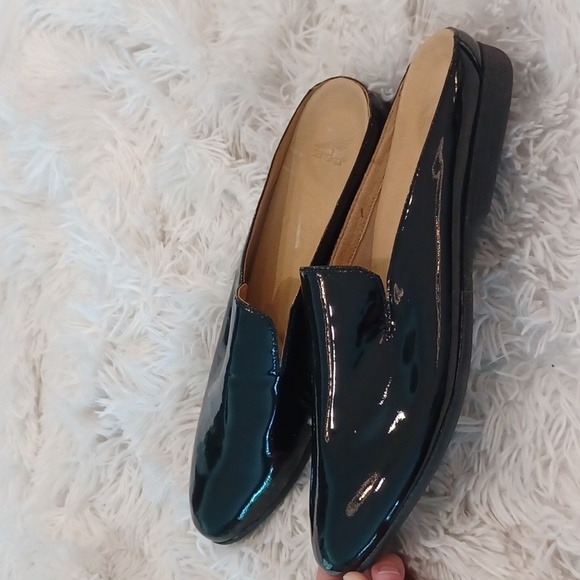 Dansko Lexie Black Patent Leather Mule Slip On Women's Size US 11.5-12 EU 42 NEW - Picture 10 of 16